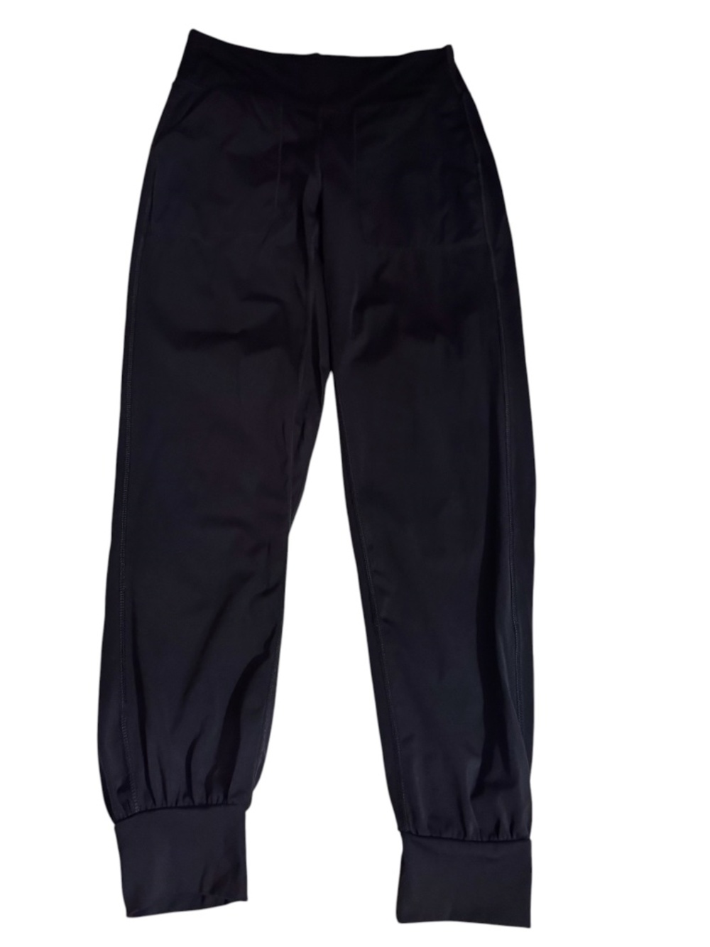 Lululemon Size 4 Black Joggers Pants Womens Pockets Pull On Athletic Gym Tapered
